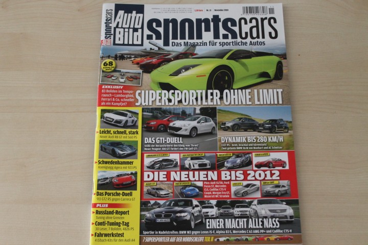 Deckblatt Auto Bild Sportscars (11/2010)